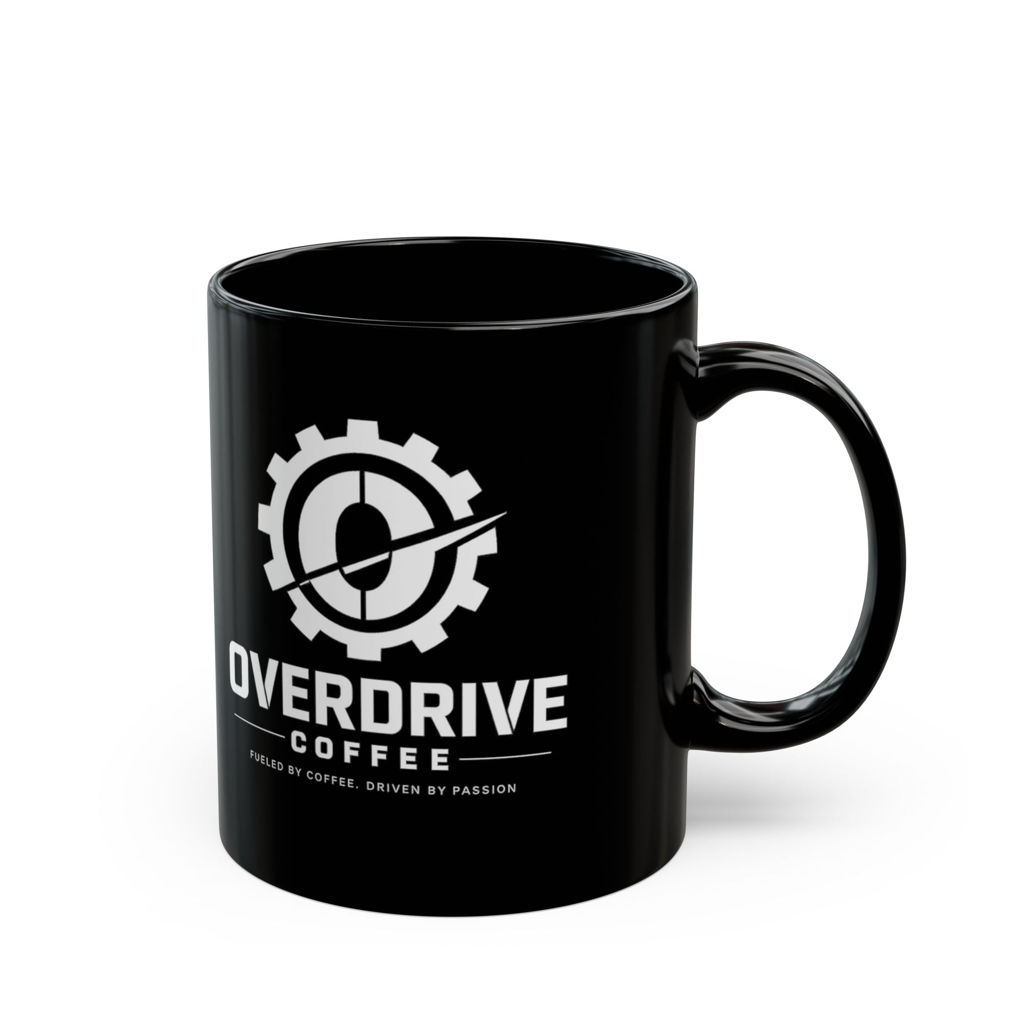 Overdrive Coffee Black Mug — Logo Coffee Mug (11oz & 15oz)
