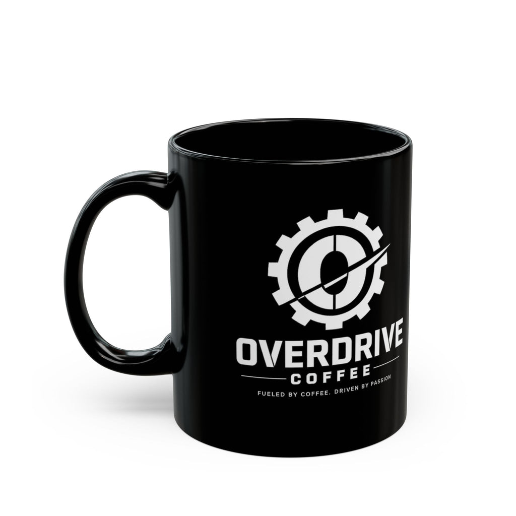 Overdrive Coffee Black Mug — Logo Coffee Mug (11oz & 15oz)