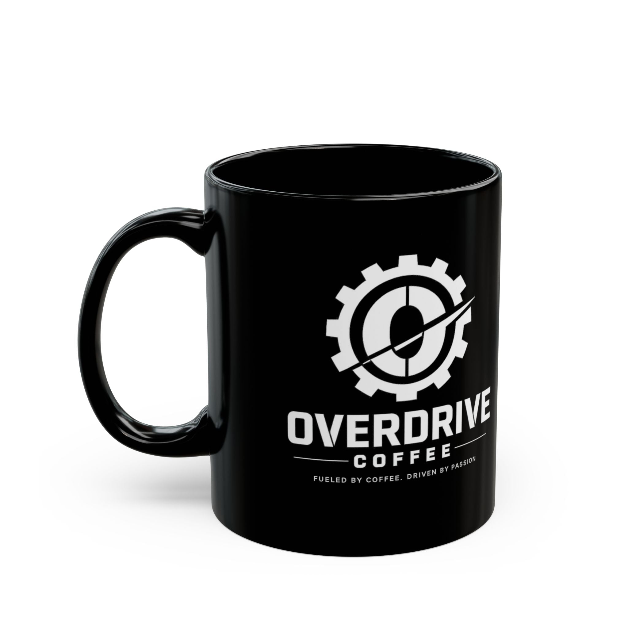 Overdrive Coffee Black Mug — Logo Coffee Mug (11oz & 15oz)