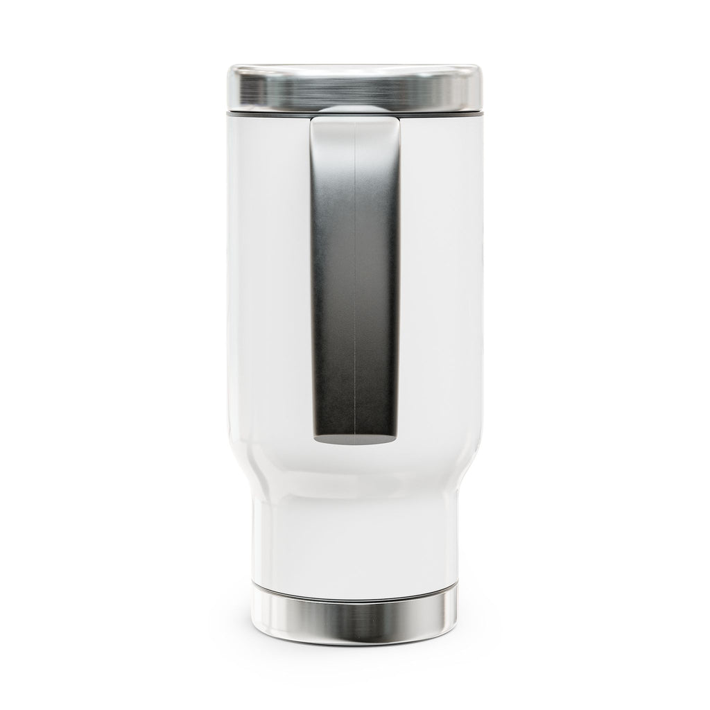 Overdrive Coffee Logo 14oz Stainless Travel Mug with Handle